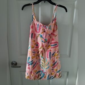 Jessica Simpson Pink Floral Print Spaghetti Strap Sundress Size S